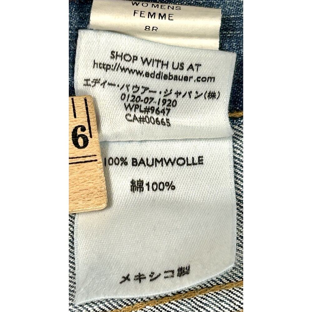 Brand New Eddie Bauer Boot Cut Jeans 100% Baumwolle Style 5117 Women's Size 8 - Picture 10 of 15